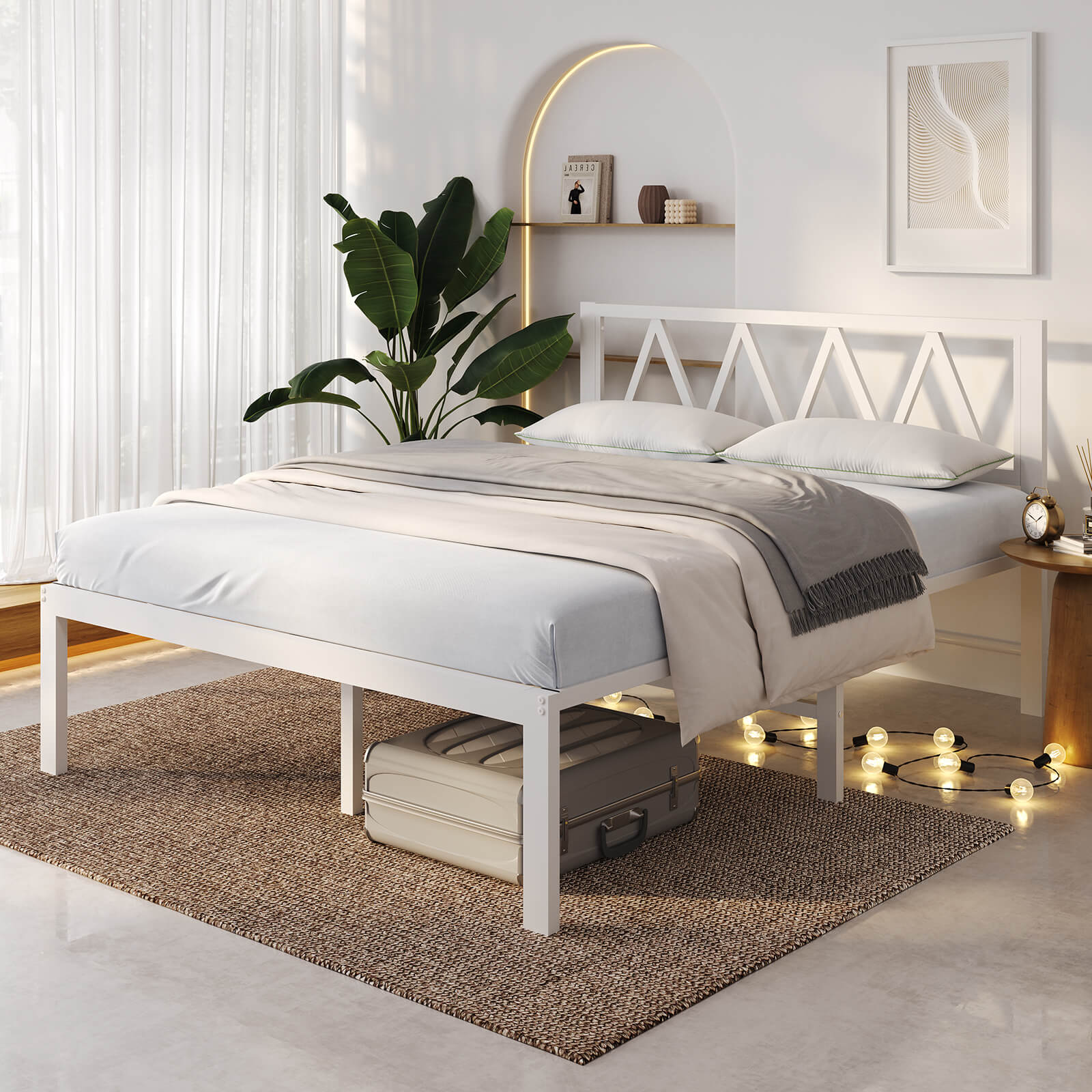 Terrano Metal Bed Frame with Headboard