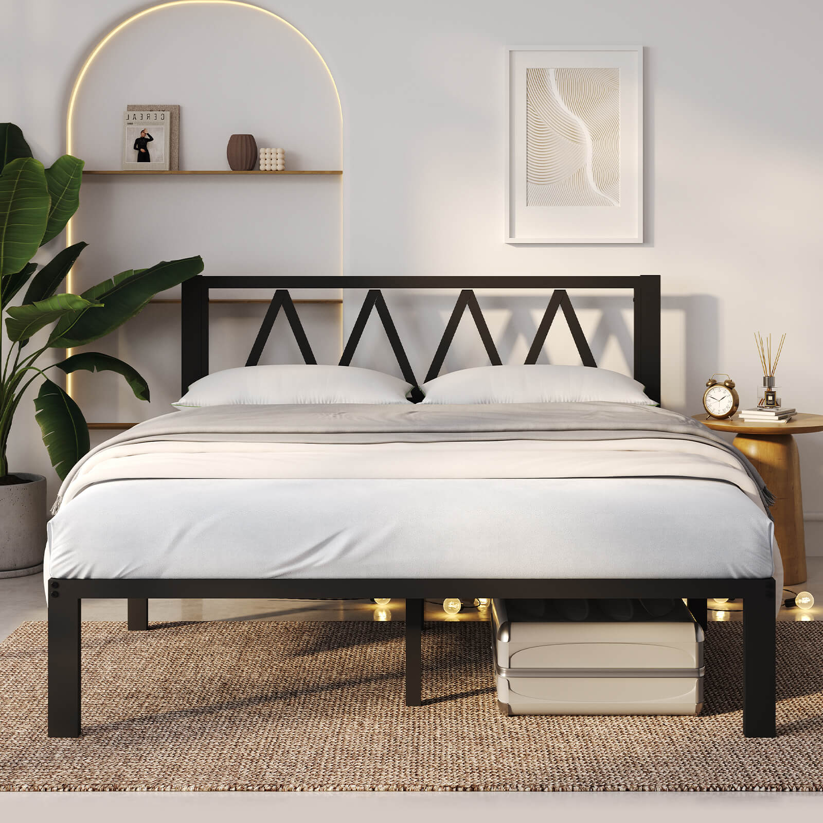 Terrano Metal Bed Frame with Headboard