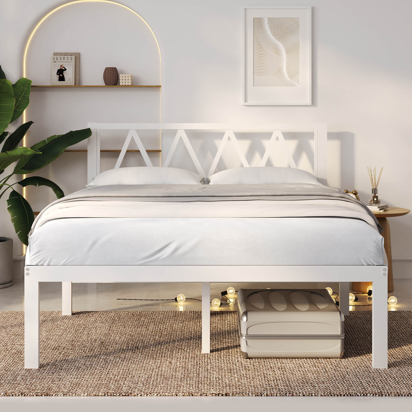 Terrano Metal Bed Frame with Headboard