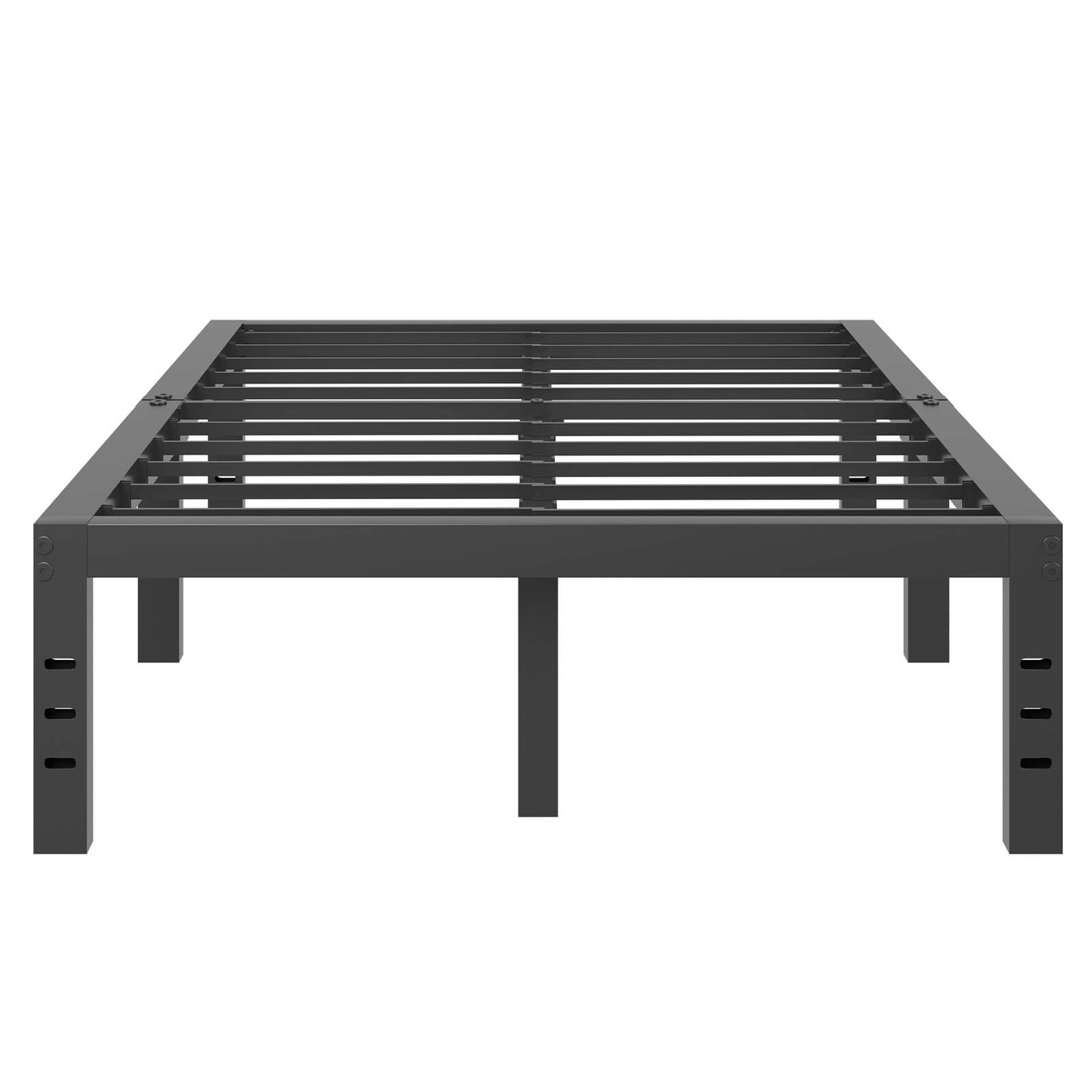 Novilla Bed Frame, Simplicity Metal Platform Bed Frame with Underbed Storage, No Box Spring Needed, Heavy Duty Steel Slat Support, for Bedroom, Guest Room, Noiseless