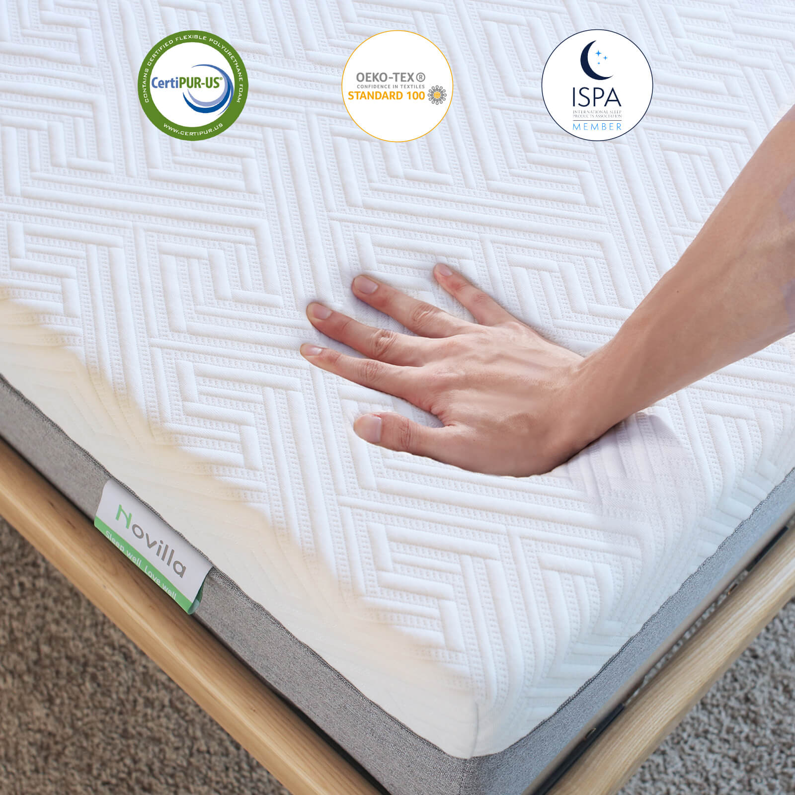 6/8/10/12 inch Gel Memory Foam Mattress for Cool Sleep & Pressure Relief,  Medium Firm Mattresses CertiPUR-US Certified/Bed-in-a-Box/Pressure  Relieving