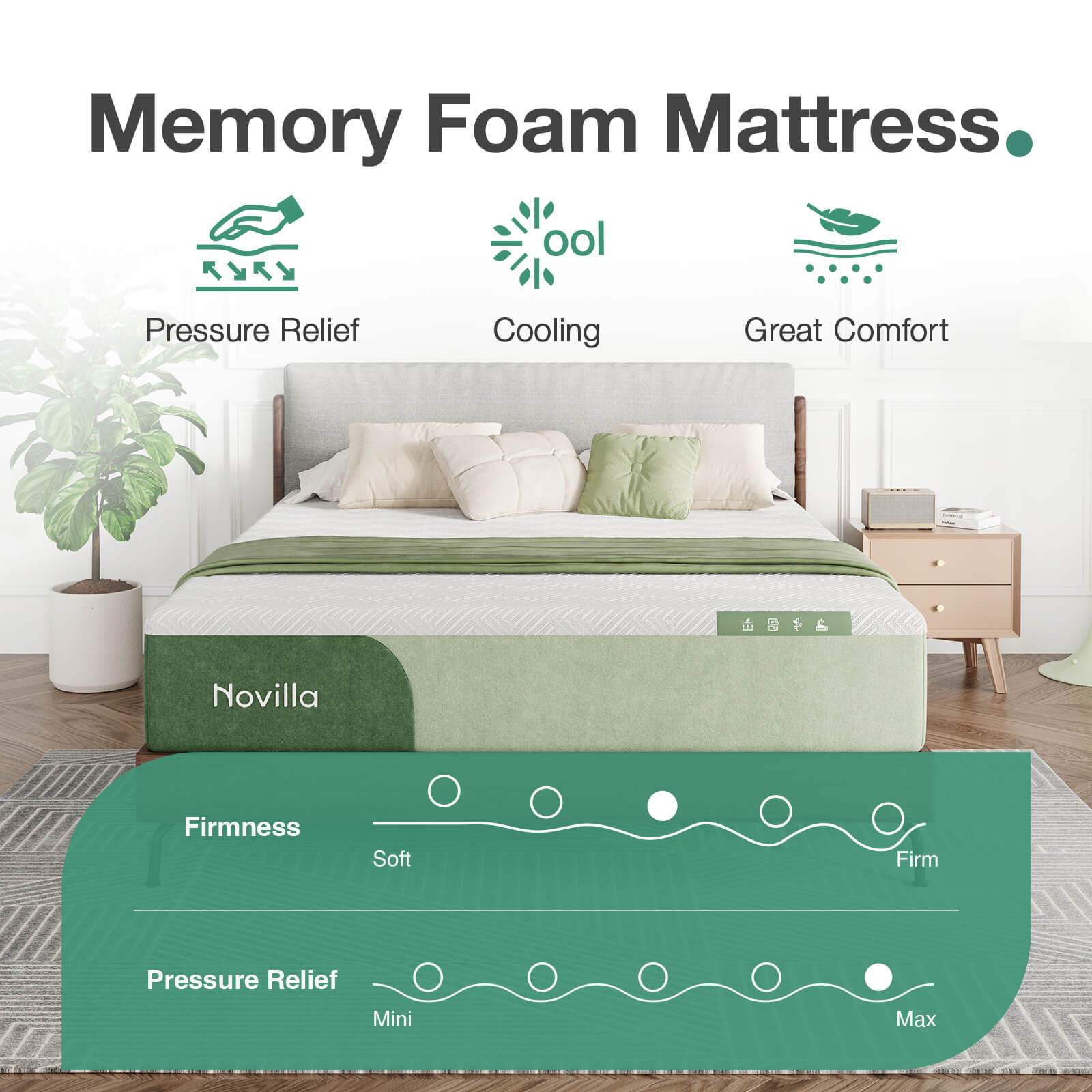 Leafy Memory Foam Mattress